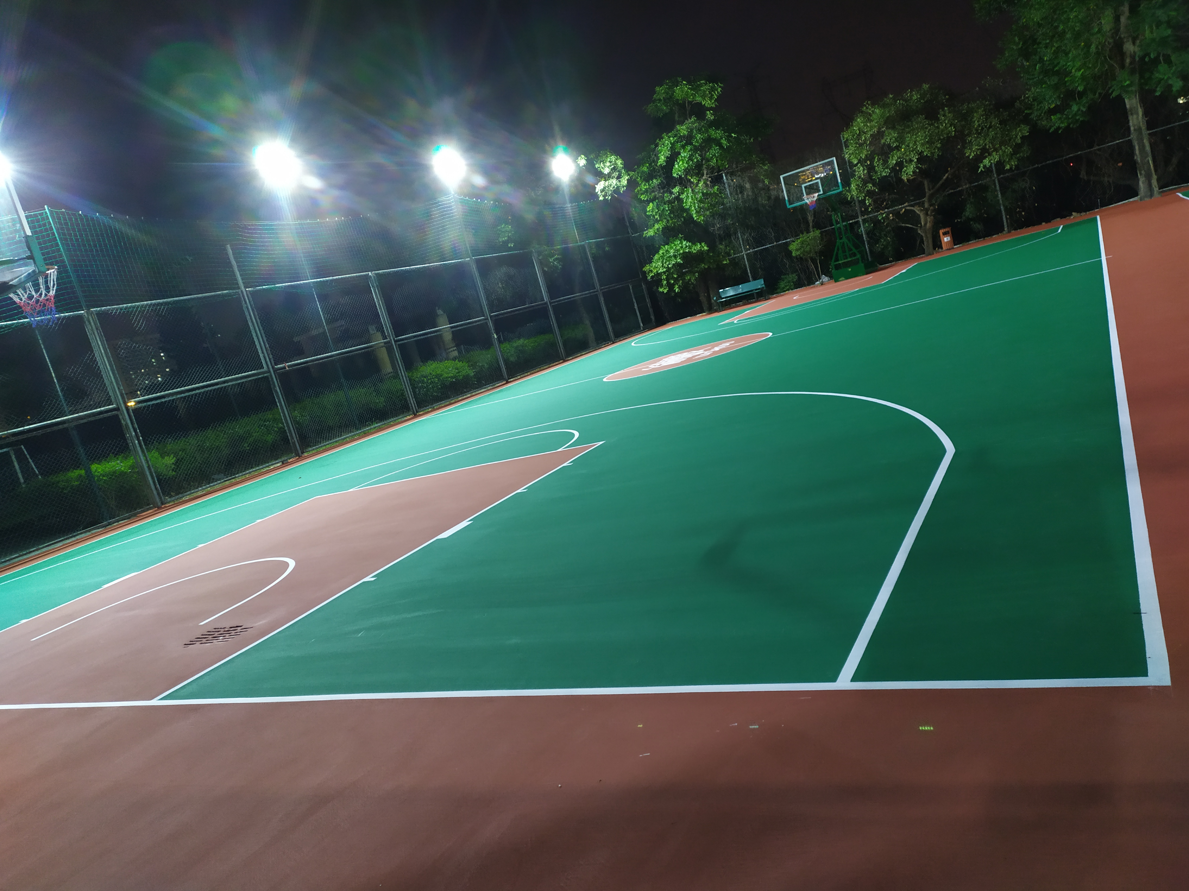 海口篮球场建设新国标海南海口塑胶篮球场施工建设厂家
