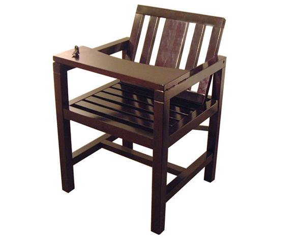 厂家定制生产法庭公安系统实木椅 审判办公椅 询问约束椅