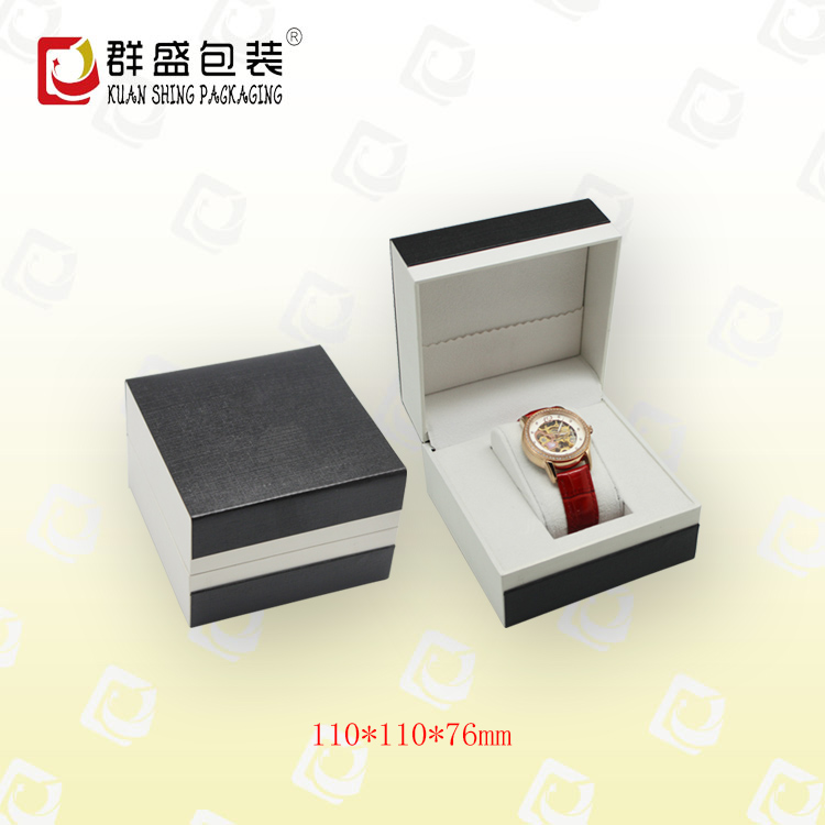 深圳源头工厂直接订制间色手表盒  绒布手表盒  为您设计专属品 用心打造图片