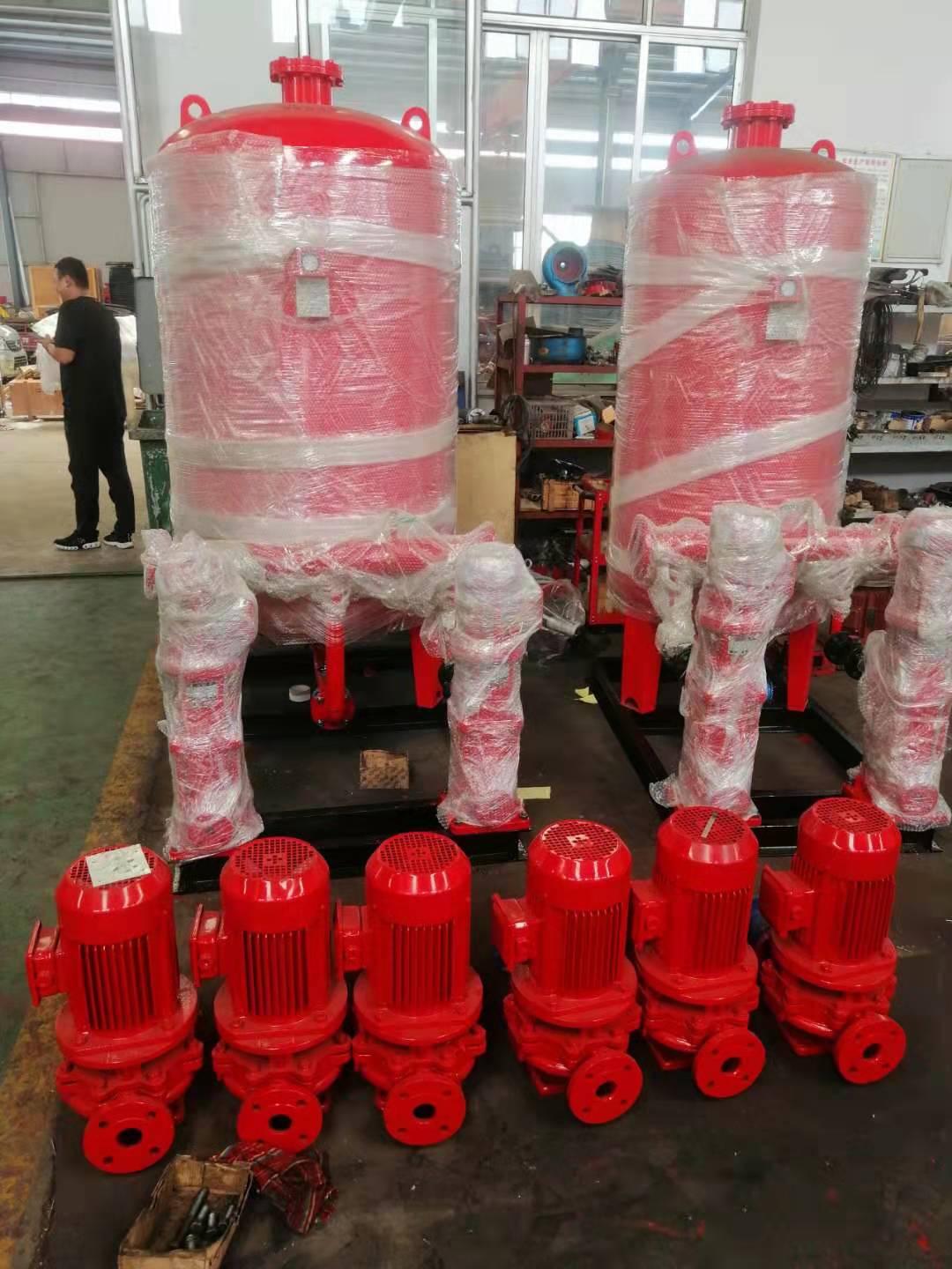 消防泵XBD3.2/15G有多重电机重量山东博山厂家