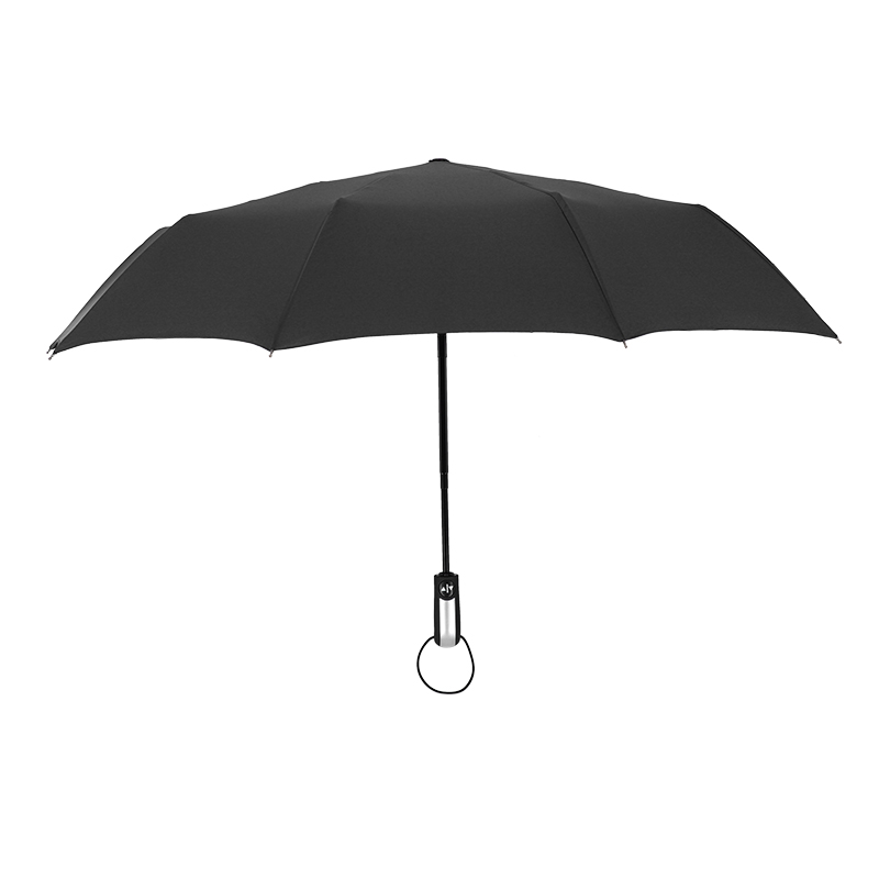 10骨全自动雨伞黑胶防晒遮阳伞  晴雨两用三折雨伞 广告伞定制logo全自动雨伞