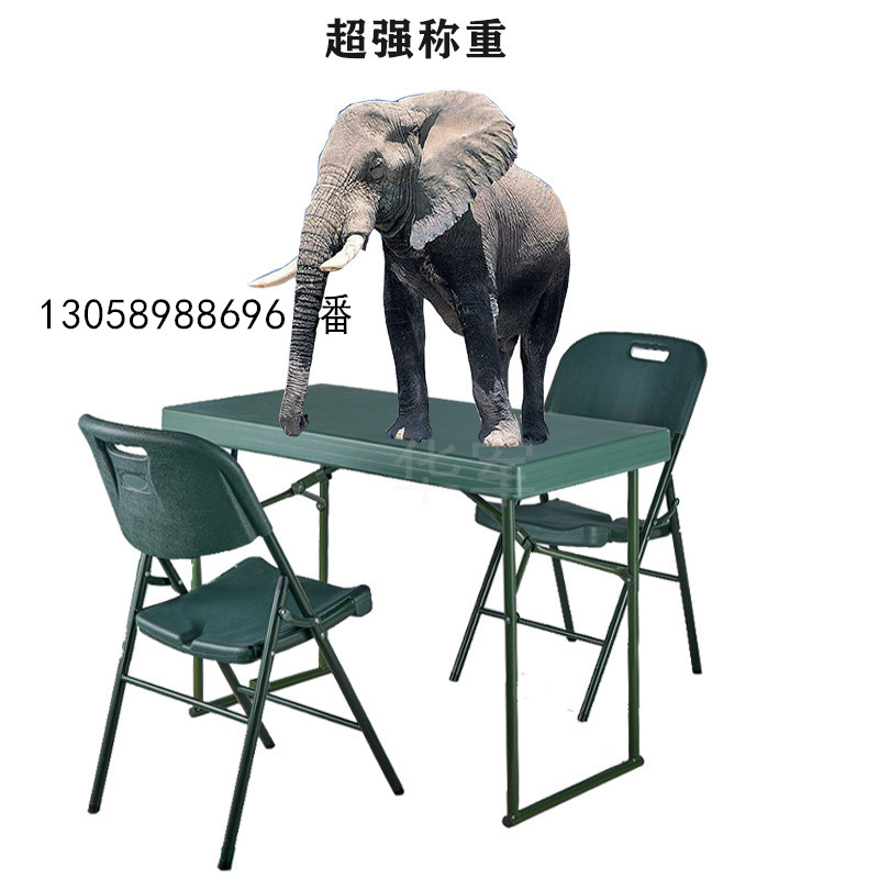 厂家直销1.1米士兵便携式折叠桌椅 餐桌 户外折叠桌吹塑折叠桌 野战作业桌