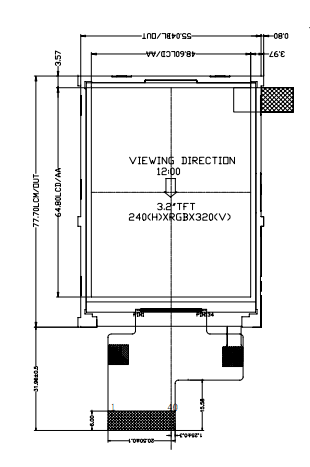 罗姆3.2寸工业液晶屏-WYM32HL716-40A