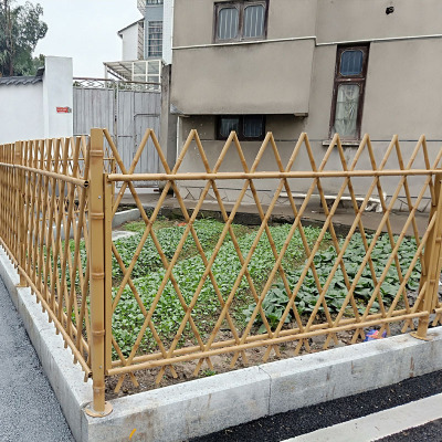 栅栏仿竹护栏公园景区草坪美观 不锈钢仿竹护栏不锈钢护栏围栏围墙