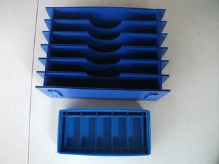 中空板纸箱蓝色可折叠塑料 中空板周转箱PP 中空板箱子PP防潮定制