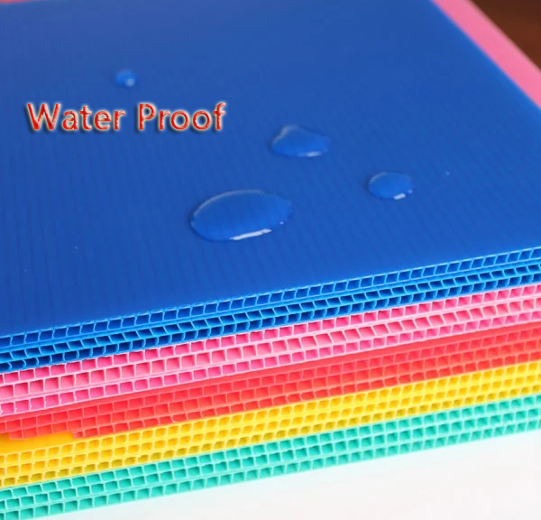 泰好康厂家定制PP塑料中空板 PP耐压塑料中空板材pp塑胶隔板彩色瓦楞板