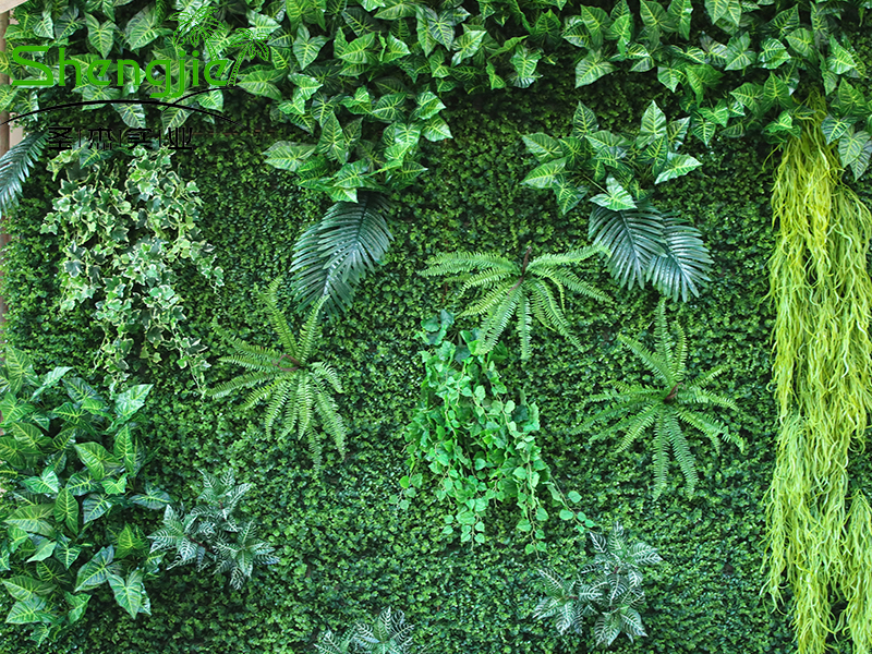 北京仿真植物墙公司 绿色仿真植物墙制作