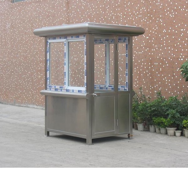 内蒙古环卫工人休息室 研发生产销售岗亭 不锈钢站台岗亭厂家