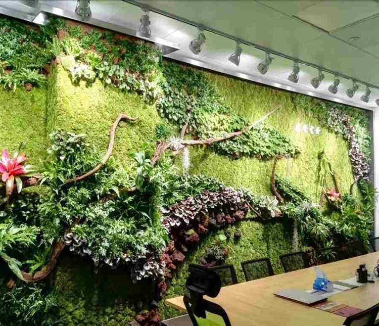 北京仿真绿植墙公司 仿真绿植墙定制