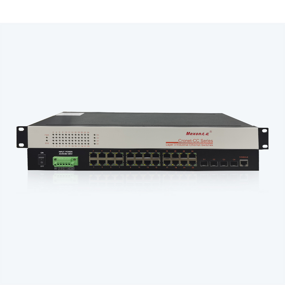 MIER-5428 24FE+4GSFP机架式千兆网管型工业以太网交换机