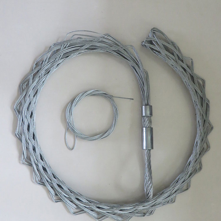 不锈钢电缆挂网,钢丝绳拉线网套,线缆牵引蛇皮套,电缆吊网江苏电缆挂网