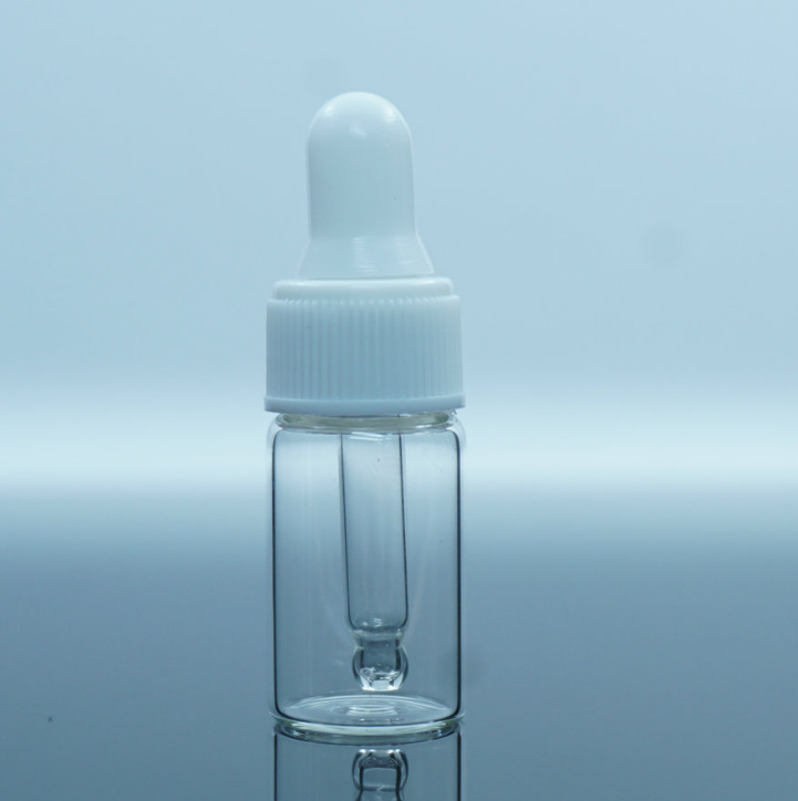 现货供应试用装小玻璃瓶 3ml棕色螺口精油分装滴管瓶 香水瓶整套