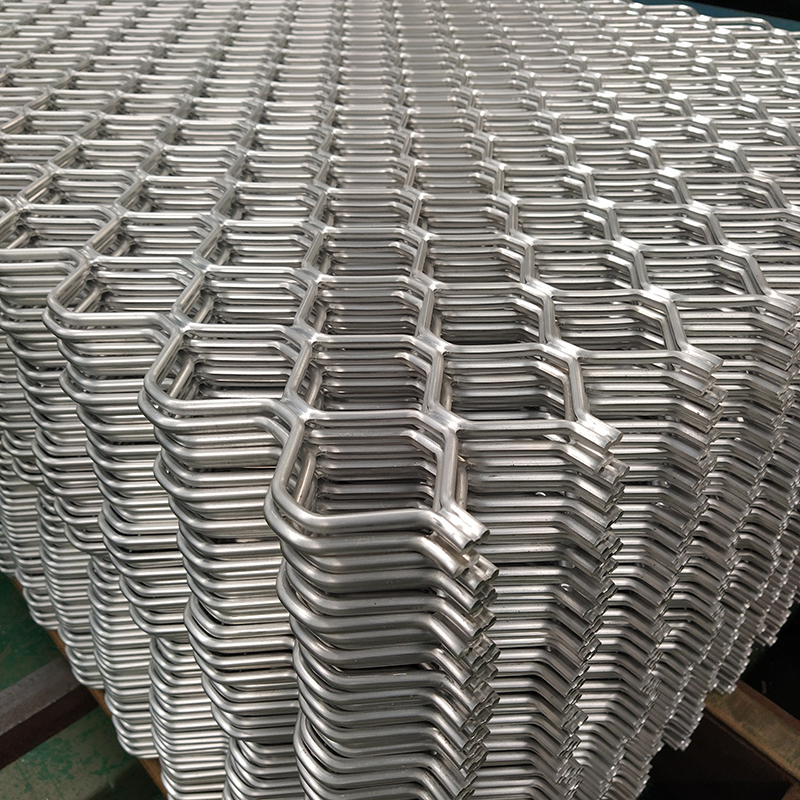 铝合金装饰网板铝型材 厂房装饰网 铝合金美格网兴发铝业 厂家直销图片