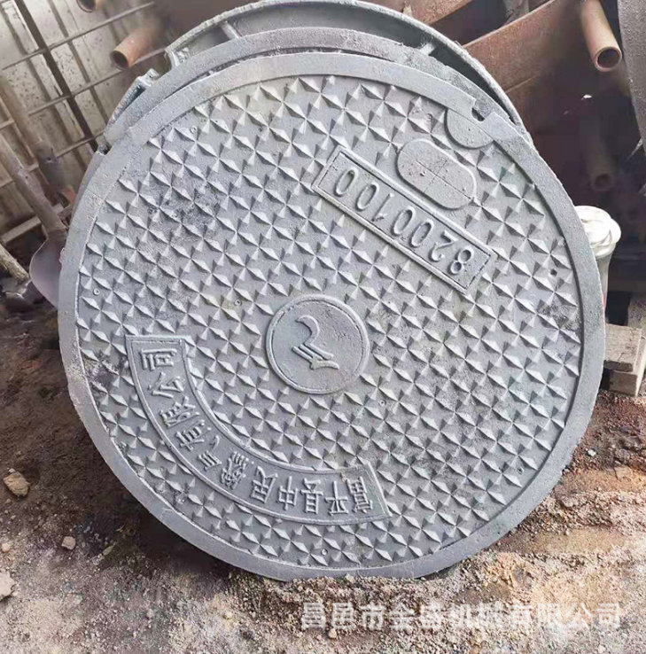 山东污水圆形井盖厂家 Ф700电力雨球墨铸铁井盖 过车路井盖定制