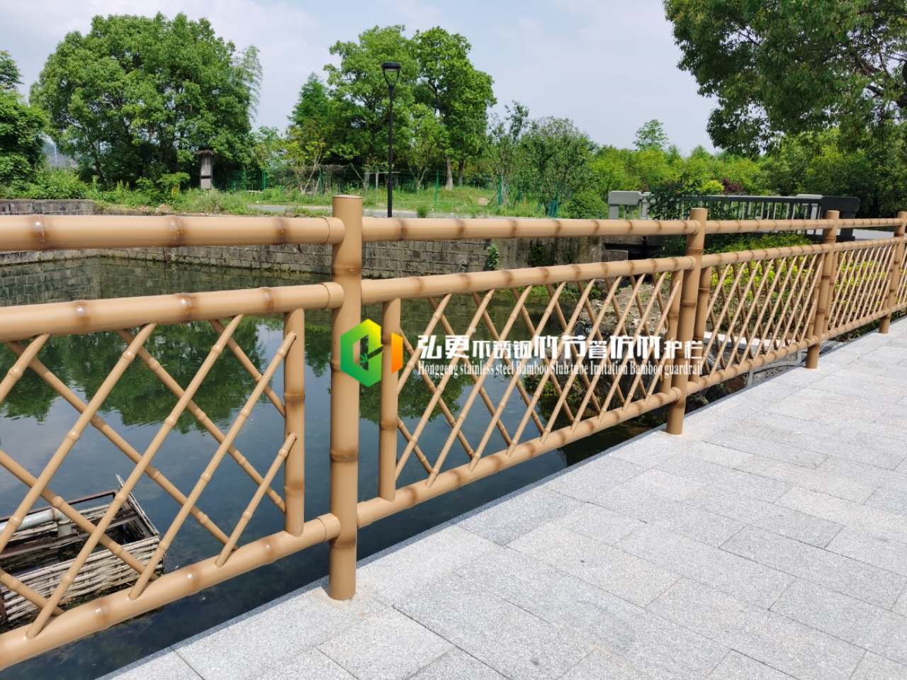 上海河道仿竹护栏安装厂家供应报价
