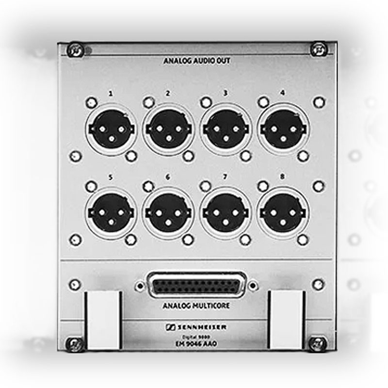 森海塞尔 EM 9046 AAO 模拟输出模块 Sennheiser 无线话筒系统 多通道音频接收机