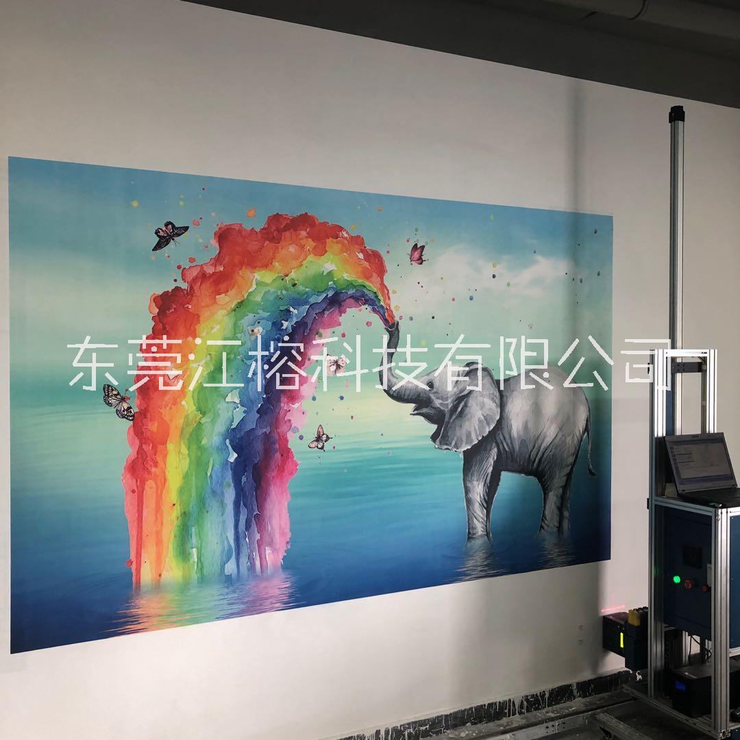 东莞江榕科技双喷头机器户外打印机室内3D背景墙彩绘机喷绘机设备