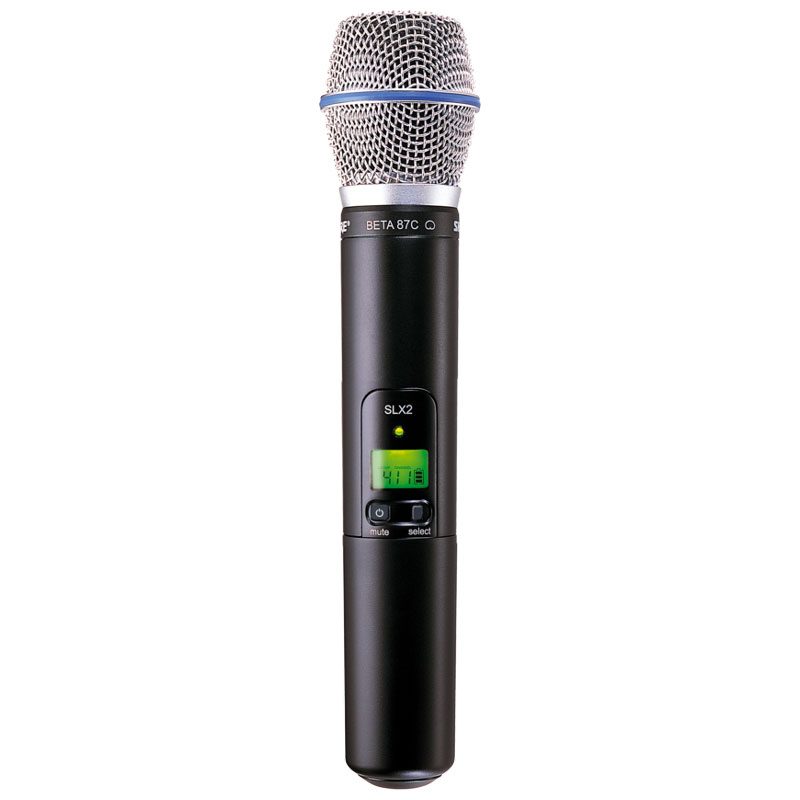 Shure SLX24/BETA87C 舒尔手持无线话筒 超心形电容麦克风 无线话筒 无线麦克风