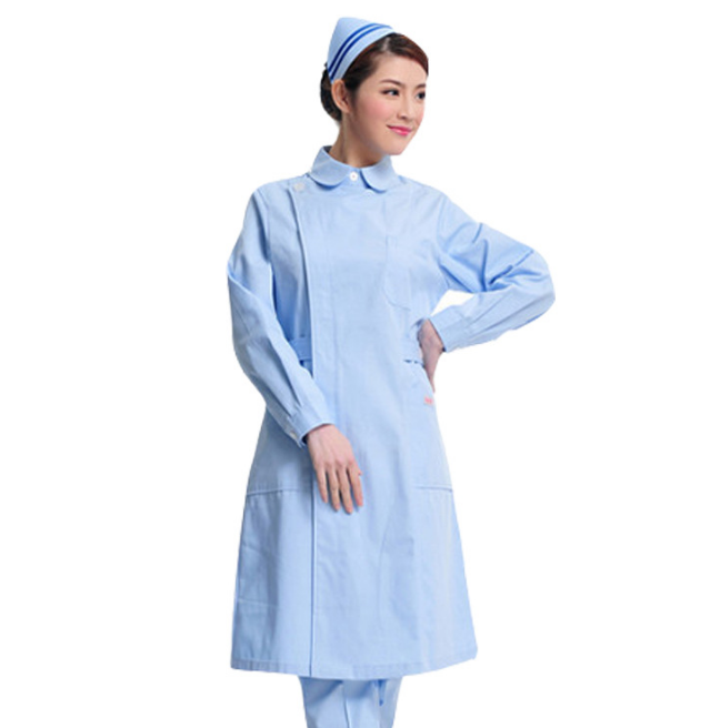 销售护士服 美容院长袖服 北京工作服长袖图片