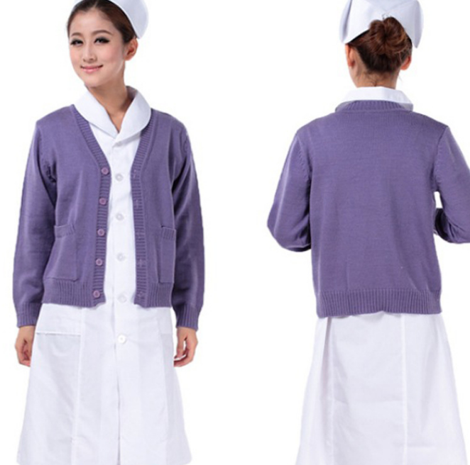 北京护士开衫毛衣厂家直销 颜色齐全可定制批发图片