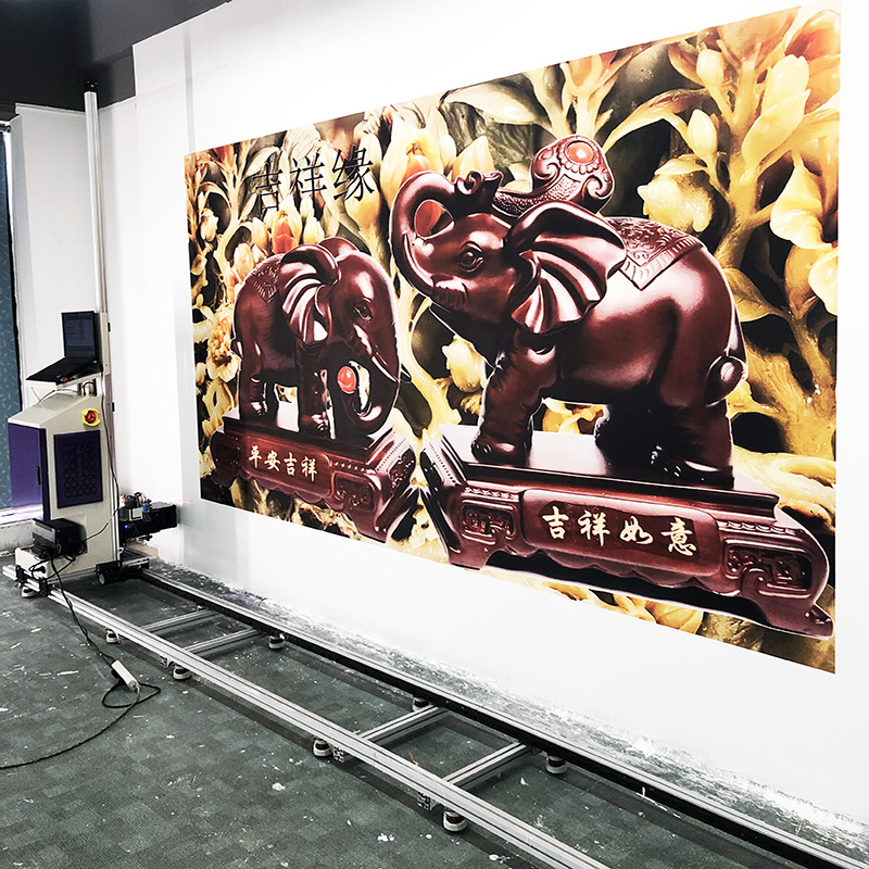 深圳市小型立式工业级全智能3D墙体打印厂家小型立式工业级全智能3D墙体打印机uv墙面彩绘机5D瓷砖墙体喷绘机
