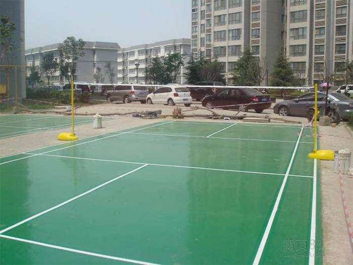 惠州塑胶羽毛球场施工公司 PVC塑胶球场施工 室内羽毛球场铺设