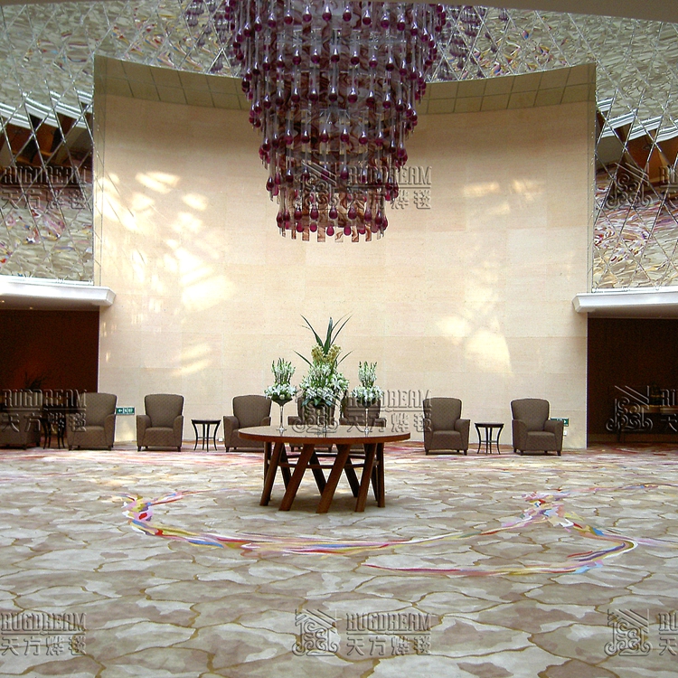 2020年北京地毯厂直销现代酒店羊毛地毯，可打样