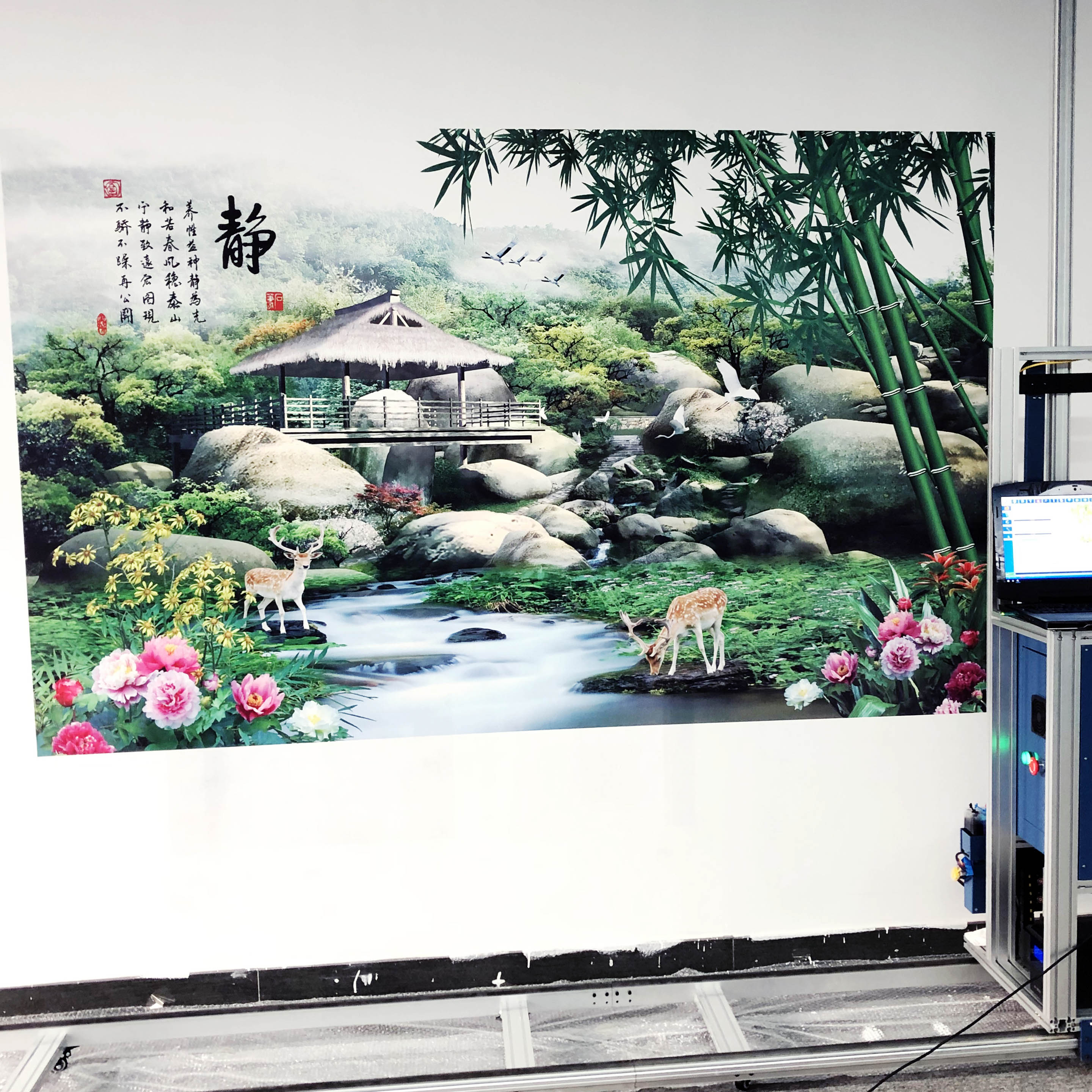 深圳市5D墙画广告彩绘机3D墙体彩绘机厂家5D墙画广告彩绘机3D墙体彩绘机背景墙绘画机壁画机喷绘机创业设备