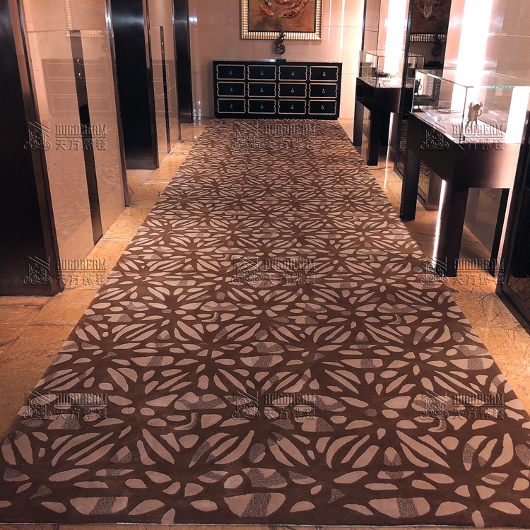 定制酒店电梯厅地毯厂家直销 20年地毯定做经验图片