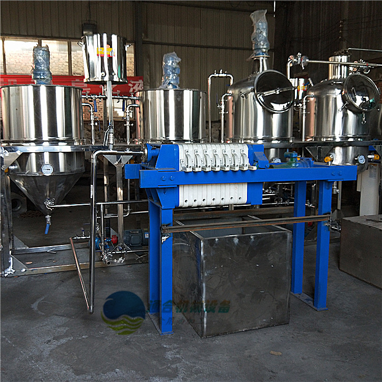 食用油精炼设备 花生大豆精炼组 植物油压榨精炼一级油加工精炼机图片