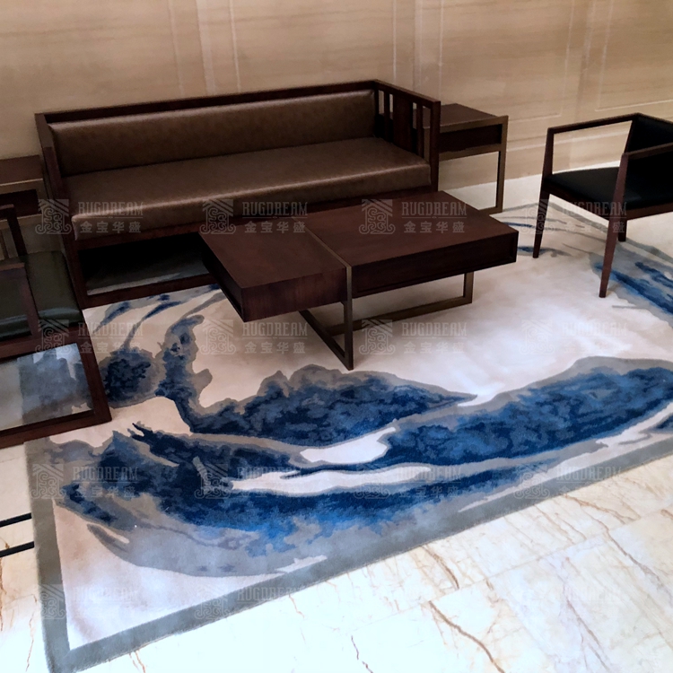 纯羊毛中国风客厅地毯厂家直销 可定做地毯