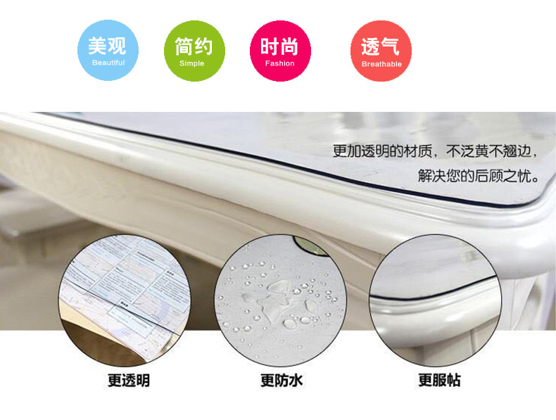 苏州热销透明PVC软胶板 透明水晶板软玻璃 高透明PVC卷材0.2-5mm厚 PVC透明桌布图片