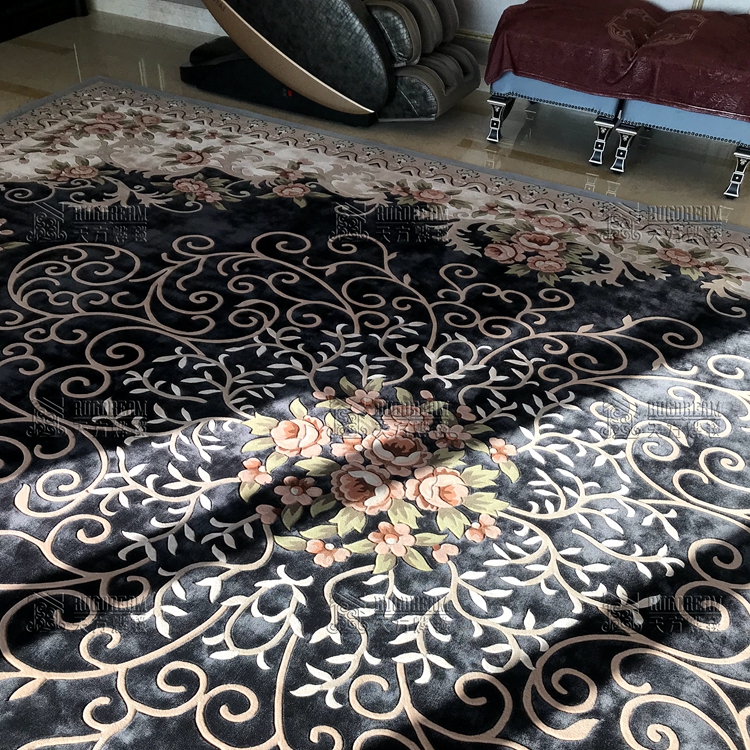 地毯厂家定制羊毛欧式风格客厅地毯 提供铺装
