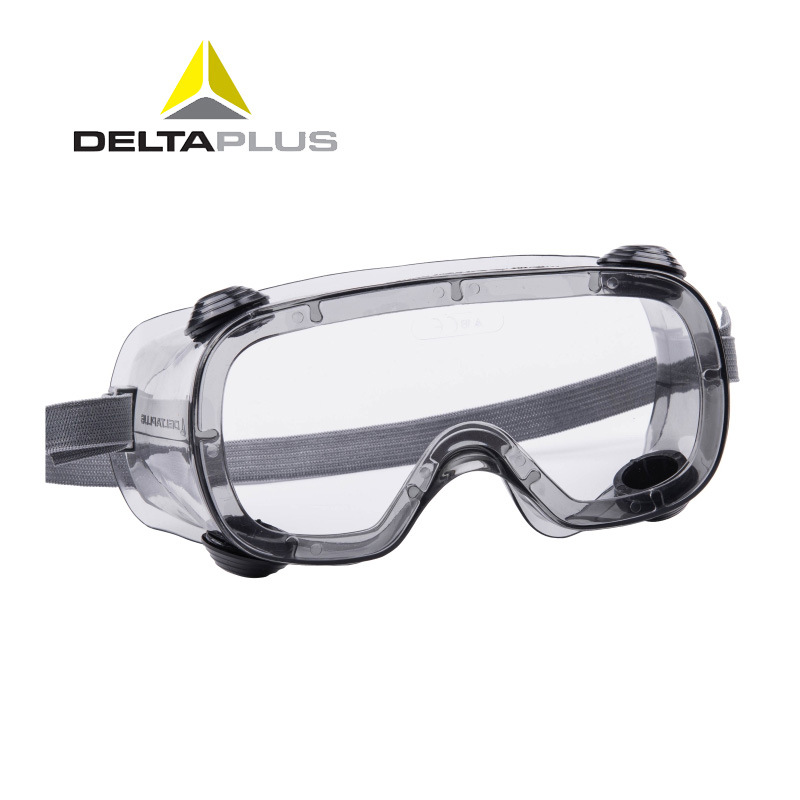 代尔塔 101124眼罩 防化间接通风柔韧PVC镜体防飞溅护目镜