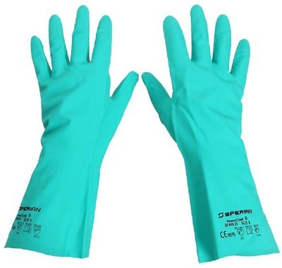 霍尼韦尔2094831防化手套非一次性 直筒植绒衬里耐酸碱手套