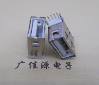 AF-USB 短体插座 四脚全贴片6.3胶芯