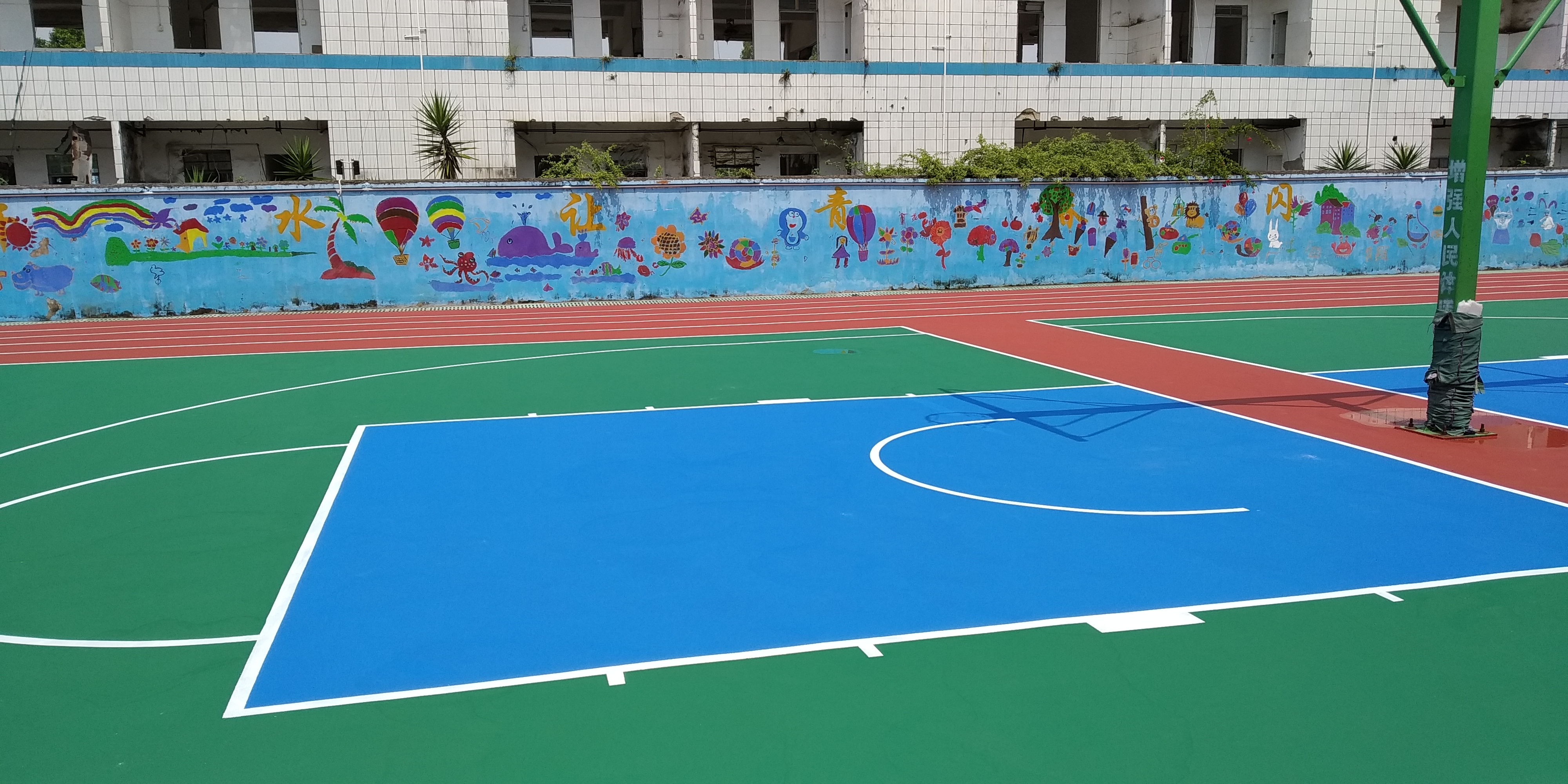 深圳市学校篮球场硅pu丙烯酸材料厂家学校篮球场硅pu丙烯酸材料