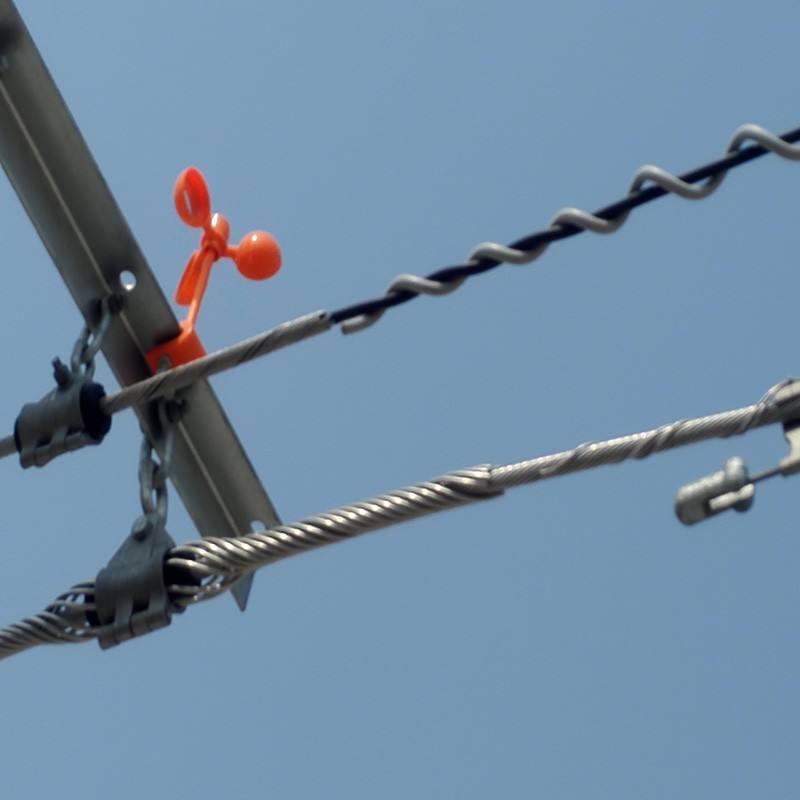 山东聚源电力生产光缆保护器材FL型螺旋减震器 光缆减震鞭减振器材