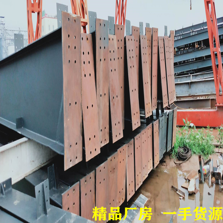厂家出售多种规格二手钢结构厂房车间大梁檩条柱子图片