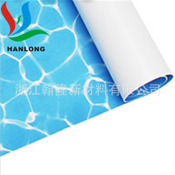 上海水波纹PVC泳池胶膜厂家定制直销价格 翰隆新材料图片