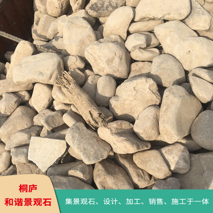 杭州园林自然石景观石厂家 鹅卵石河卵石水冲石自然石图片
