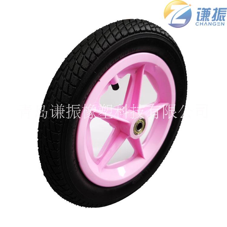 大量供应 12寸橡胶充气轮胎 童车塑料轮子 代步车轮 欢迎询问