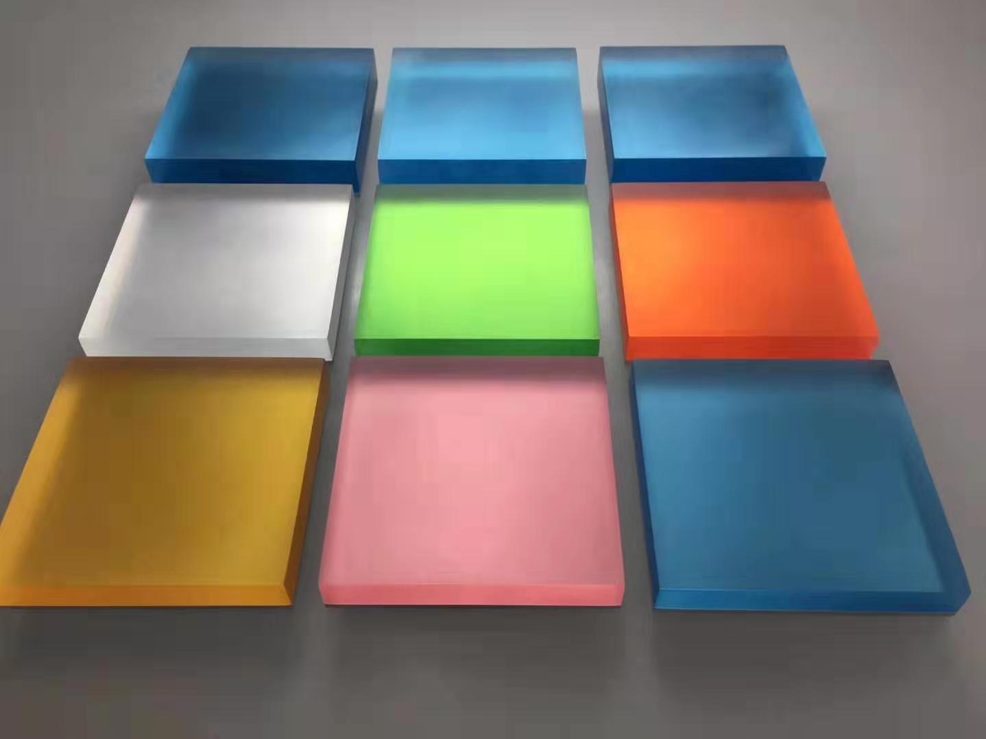厂家现货透明亚克力板材有机玻璃板材彩色半透明色板荧光亚克力板  佛山高透有机玻璃板