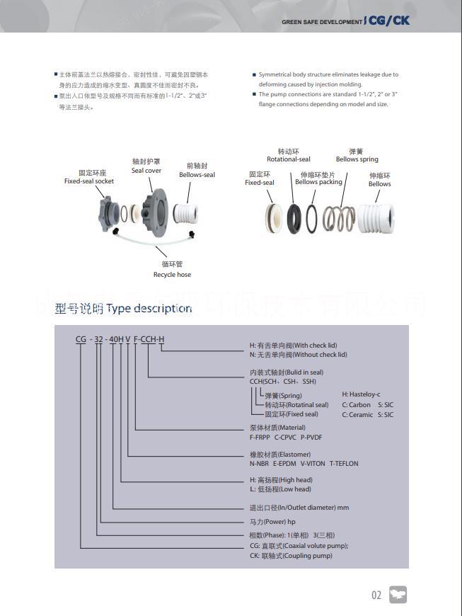 川源CK耐酸碱自吸式化学泵CK37-75HEF-SSH-N