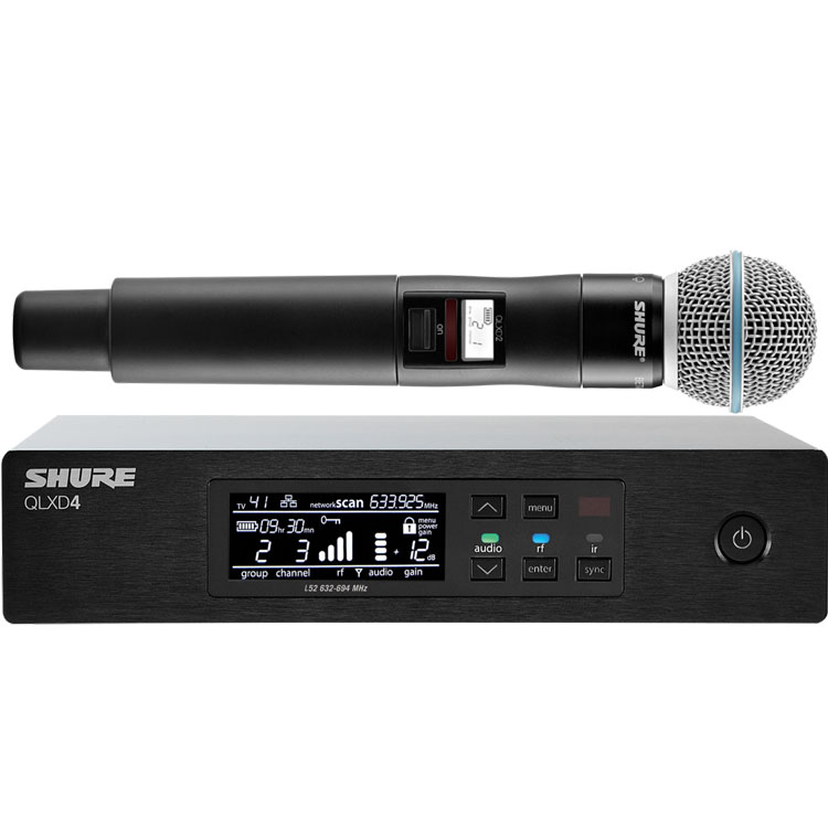 Shure QLXD24/B58A 舒尔数字手持无线话筒 SHURE代理 舒尔麦克风 舒尔新品发布 舞台会议演出话