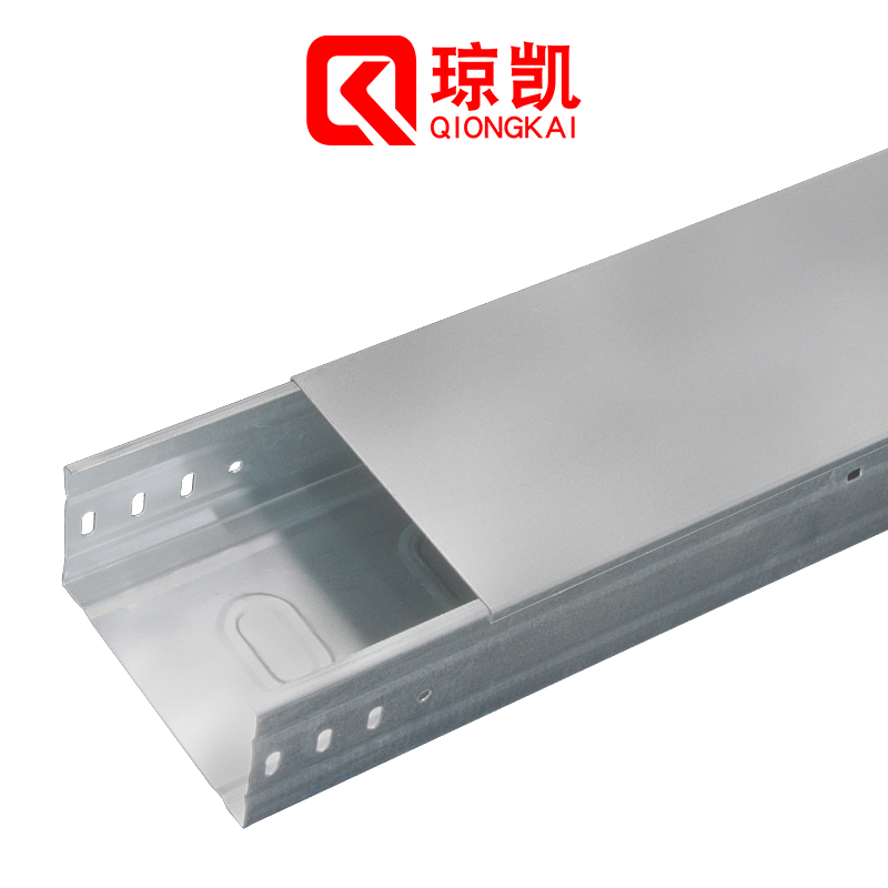 上海琼凯金属弱电镀锌线槽环形加强筋桥架200x100x1.5