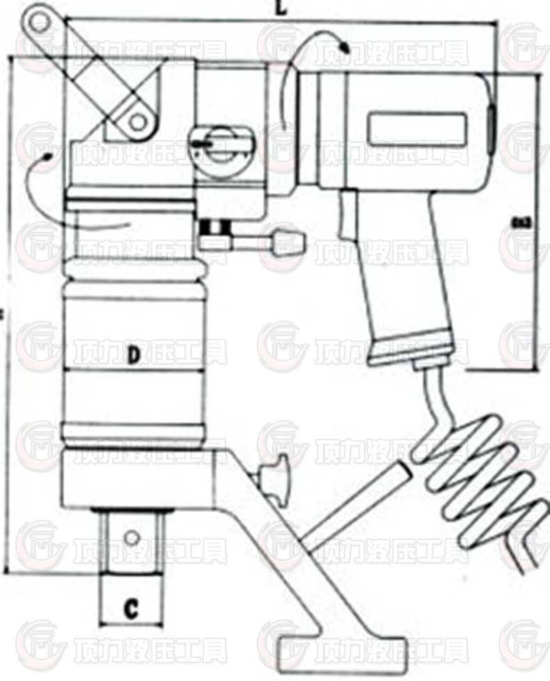 供应弯柄电动扳手JHPW 弯柄系列 静音型气动扭矩扳手