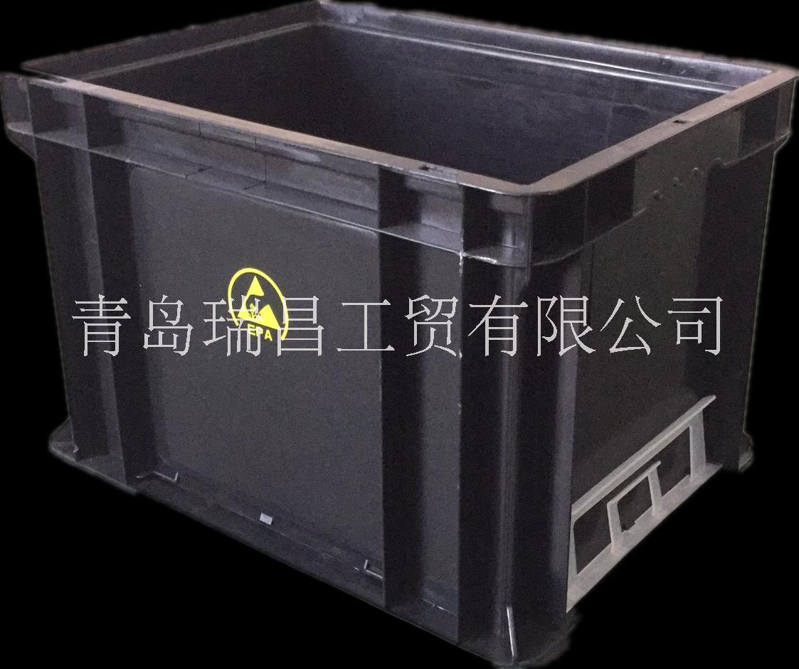 防静电塑料箱 青岛防静电注塑箱 青岛防静电物流箱厂家生产图片