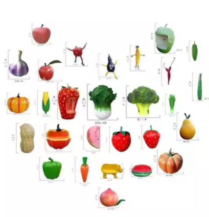 玻璃钢苹果雕塑 玻璃钢果蔬雕塑 水果雕塑造型 各种水果雕塑图片图片