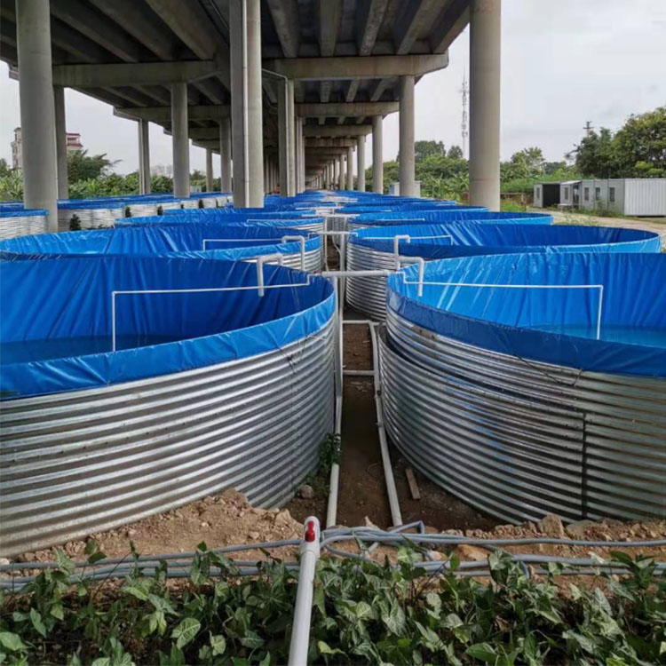 赣州市镀锌板水池圆形铁桶蓄水池厂家